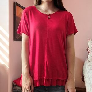 Red blouse